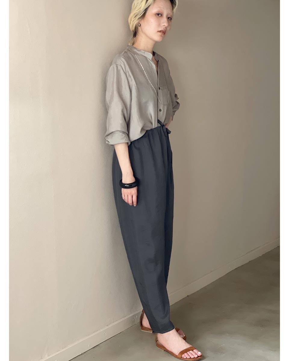Silk Pants Charcoal gray Wear