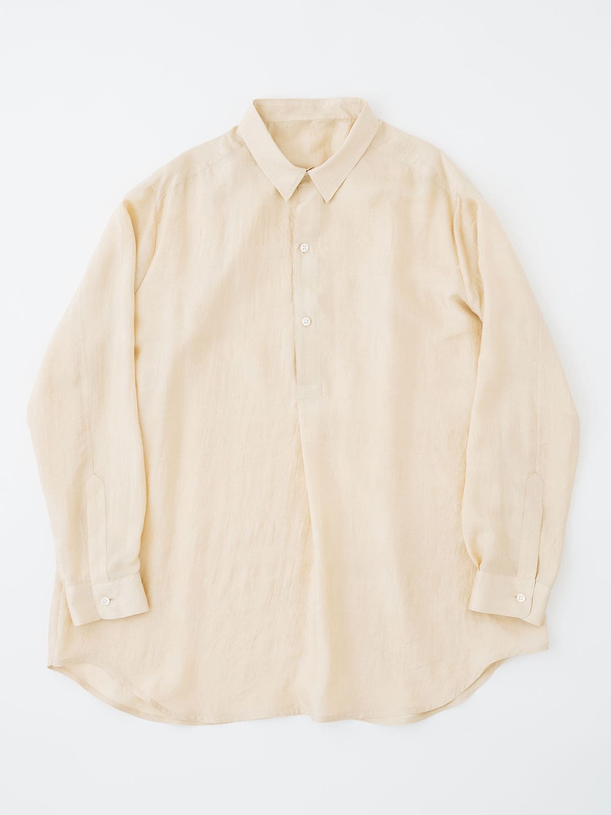 Silk Pullover Blouse Bisuquit